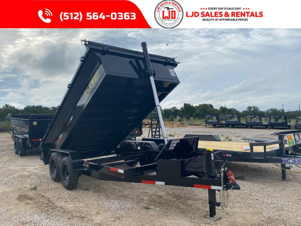 New 2026 US Built - Dump Trailer7' X 14' 2' -Tarp - Ramps - 14K GVWR