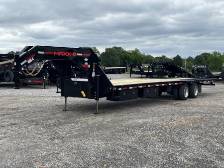 New 2027 MAXXD Hydraulic Dovetail Gooseneck Trailer | 34' x 102' 30K GVWR