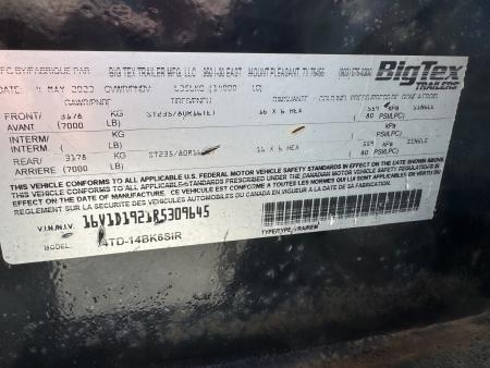 Used 2024 Big Tex Trailers 14TD-14 Dump Trailer
