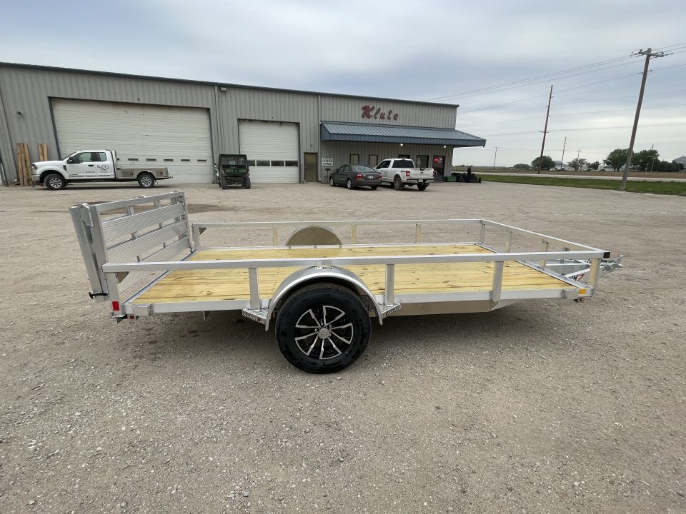 New 2026 H&H Trailers 76x12 Aluminum Rail Side Utility Trailer 3K Idler Utility Trailer