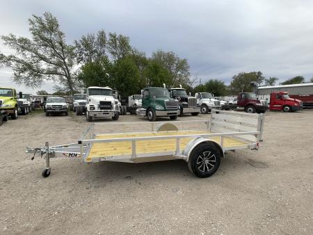 New 2026 H&H Trailers 76x12 Aluminum Rail Side Utility Trailer 3K Idler Utility Trailer