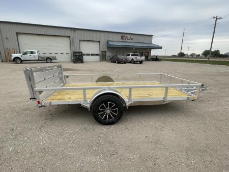 New 2026 H&H Trailers 76x12 Aluminum Rail Side Utility Trailer 3K Idler Utility Trailer