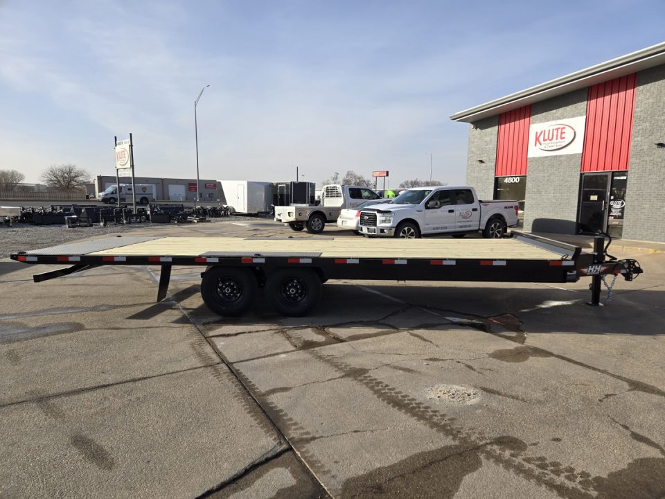 New 2026 H&H Trailers 102x24 Power Tilt Deckover 15K Equipment Trailer