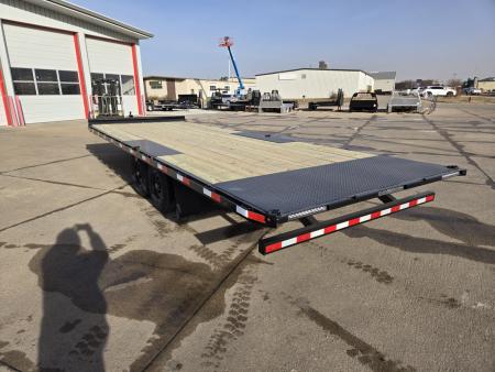 New 2026 H&H Trailers 102x24 Power Tilt Deckover 15K Equipment Trailer