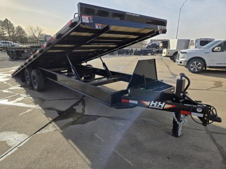 New 2026 H&H Trailers 102x24 Power Tilt Deckover 15K Equipment Trailer