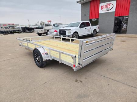 New 2026 H&H Trailers 82x14 Aluminum Rail Side 5K Utility Trailer