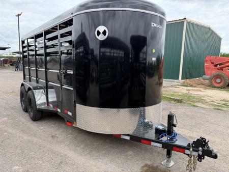 New 2026 Delco Trailers 6x16ft Bumper Pull Livestock Trailer