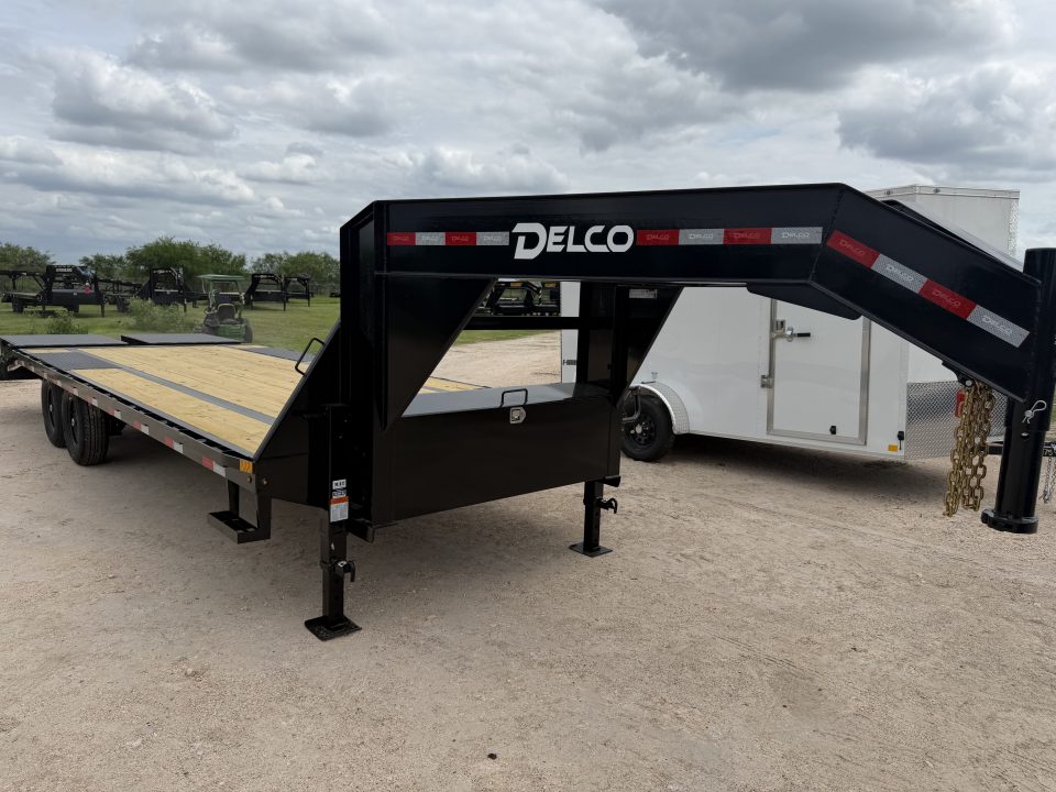 New 2026 Delco Trailers 102x25Ft Gooseneck Flatbed Trailer
