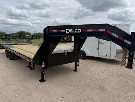 New 2026 Delco Trailers 102x25Ft Gooseneck Flatbed Trailer