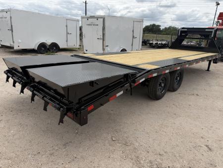 New 2026 Delco Trailers 102x25Ft Gooseneck Flatbed Trailer