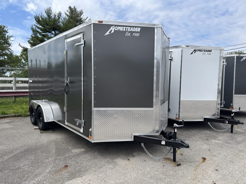 New 2026 Homesteader Trailer INTREPID 7 X 16 FT CARGO TRAILER RAMP DOOR 6' FT 6" INCHES  INTERIOR