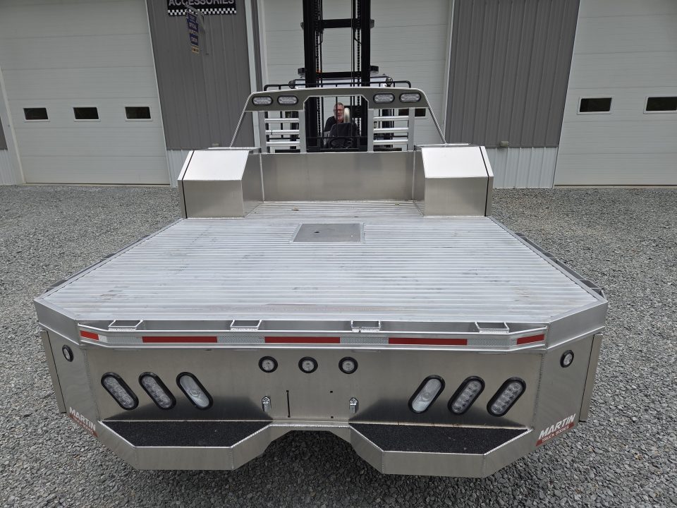 New Martin Truck Bodies 98x104 SBV Flatbed 8' DRW Longbed Chamfered Corners