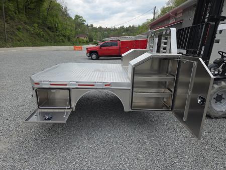 New Martin Truck Bodies 98x104 SBV Flatbed 8' DRW Longbed Chamfered Corners