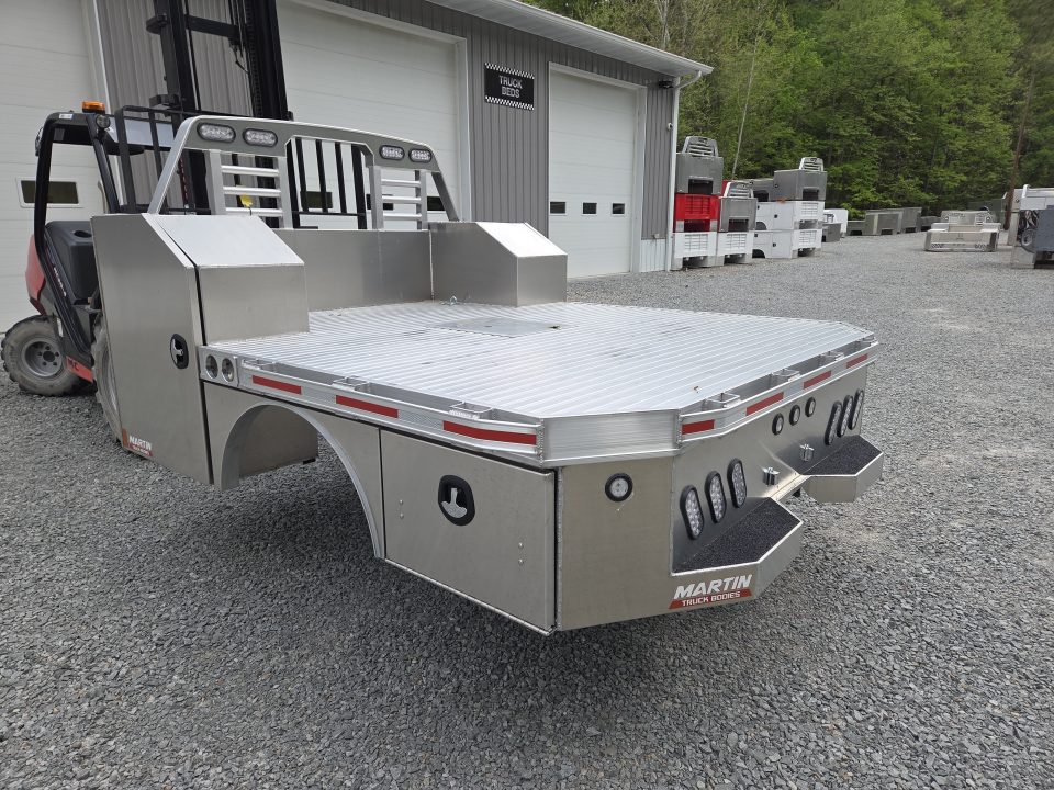 New Martin Truck Bodies 98x104 SBV Flatbed 8' DRW Longbed Chamfered Corners