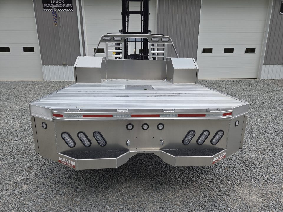 New Martin Truck Bodies 98x104 SBV Flatbed 8' DRW Longbed Chamfered Corners
