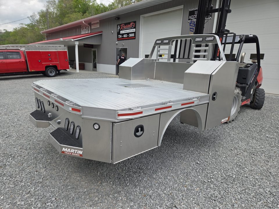 New Martin Truck Bodies 98x104 SBV Flatbed 8' DRW Longbed Chamfered Corners