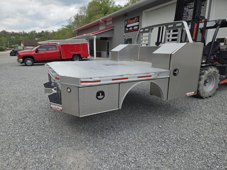 New Martin Truck Bodies 98x104 SBV Flatbed 8' DRW Longbed Chamfered Corners