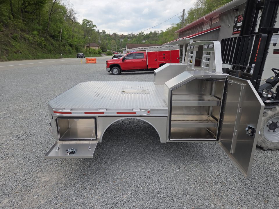 New Martin Truck Bodies 98x104 SBV Flatbed 8' DRW Longbed Chamfered Corners