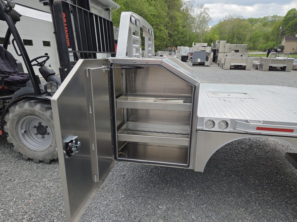 New Martin Truck Bodies 98x104 SBV Flatbed 8' DRW Longbed Chamfered Corners