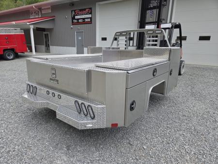 New Martin Truck Bodies Aluminum Gooseneck Service Body DRW 60" CA Cab and Chassis Diamond Tread. LIGHTED COMPARTMENTS