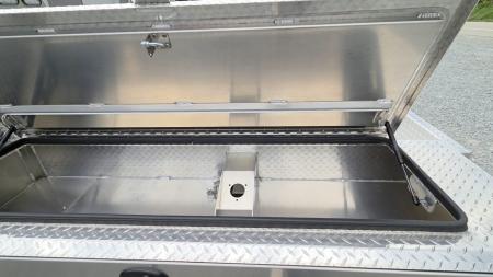 New Martin Truck Bodies Aluminum Gooseneck Service Body DRW 60" CA Cab and Chassis Diamond Tread. LIGHTED COMPARTMENTS