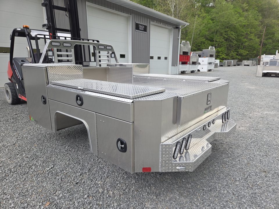 New Martin Truck Bodies Aluminum Gooseneck Service Body DRW 60" CA Cab and Chassis *Diamond Tread *Interior Lights *Work Lights
