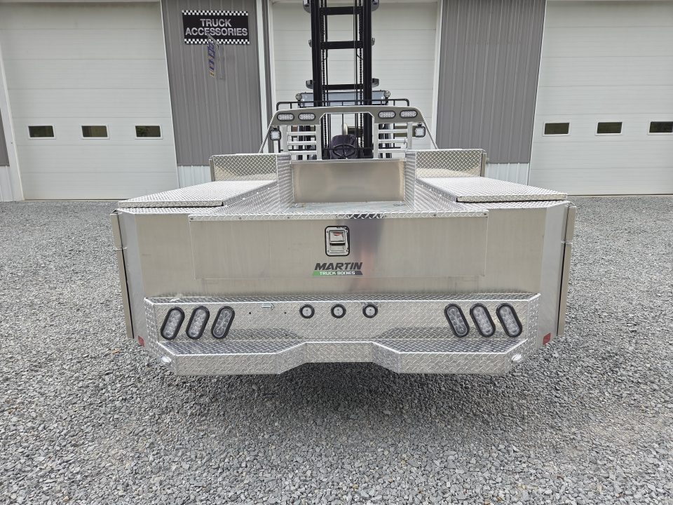 New Martin Truck Bodies Aluminum Gooseneck Service Body DRW 60" CA Cab and Chassis *Diamond Tread *Interior Lights *Work Lights