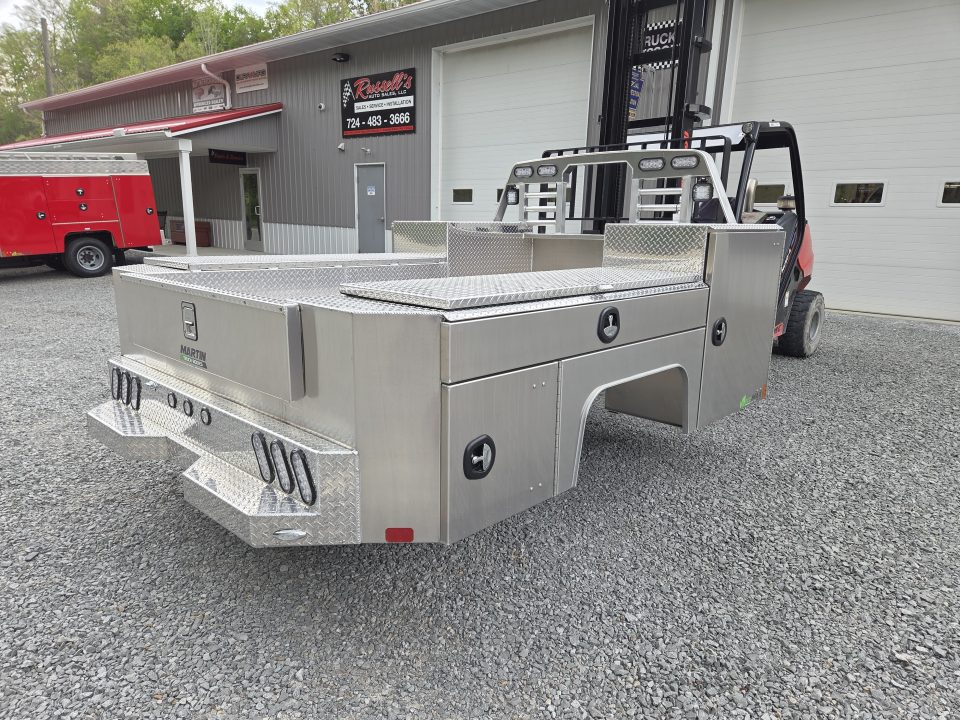 New Martin Truck Bodies Aluminum Gooseneck Service Body DRW 60" CA Cab and Chassis *Diamond Tread *Interior Lights *Work Lights