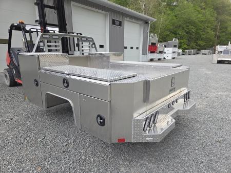 New Martin Truck Bodies Aluminum Gooseneck Service Body DRW 60" CA Cab and Chassis *Diamond Tread *Interior Lights *Work Lights