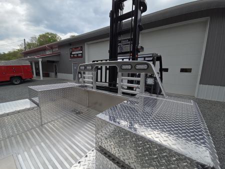 New Martin Truck Bodies Aluminum Gooseneck Service Body DRW 60" CA Cab and Chassis *Diamond Tread *Interior Lights *Work Lights