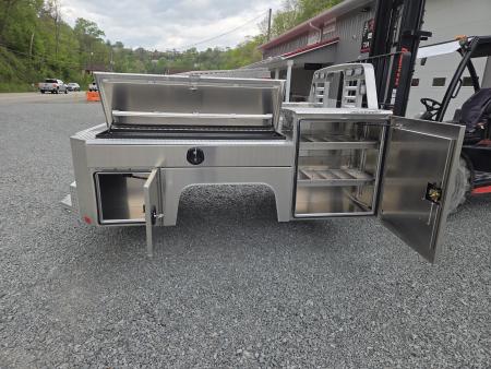 New Martin Truck Bodies Aluminum Gooseneck Service Body DRW 60" CA Cab and Chassis *Diamond Tread *Interior Lights *Work Lights