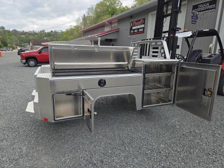 New Martin Truck Bodies Aluminum Gooseneck Service Body DRW 60" CA Cab and Chassis *Diamond Tread *Interior Lights *Work Lights
