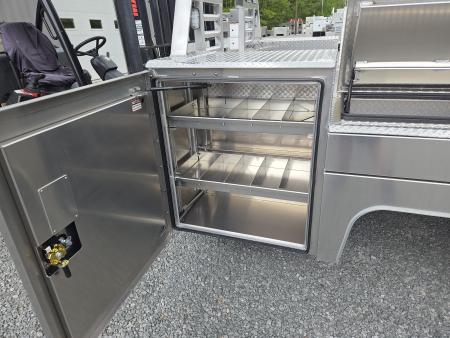 New Martin Truck Bodies Aluminum Gooseneck Service Body DRW 60" CA Cab and Chassis *Diamond Tread *Interior Lights *Work Lights