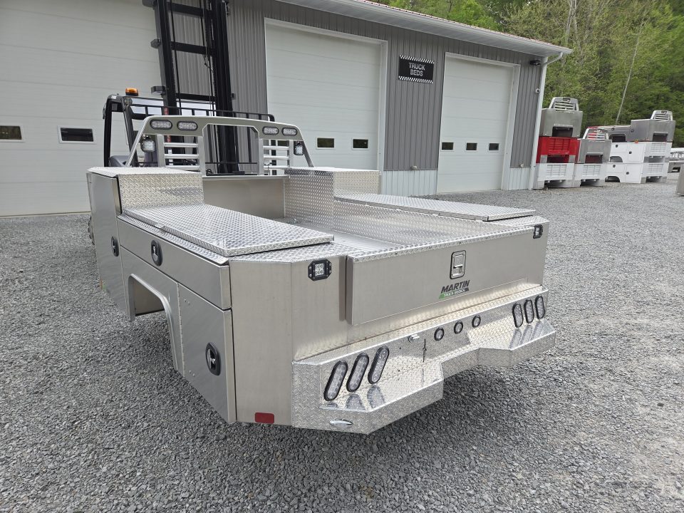 New Martin Truck Bodies Aluminum Gooseneck Service Body DRW 60" CA Cab and Chassis Diamond Tread w/Tool Drawer