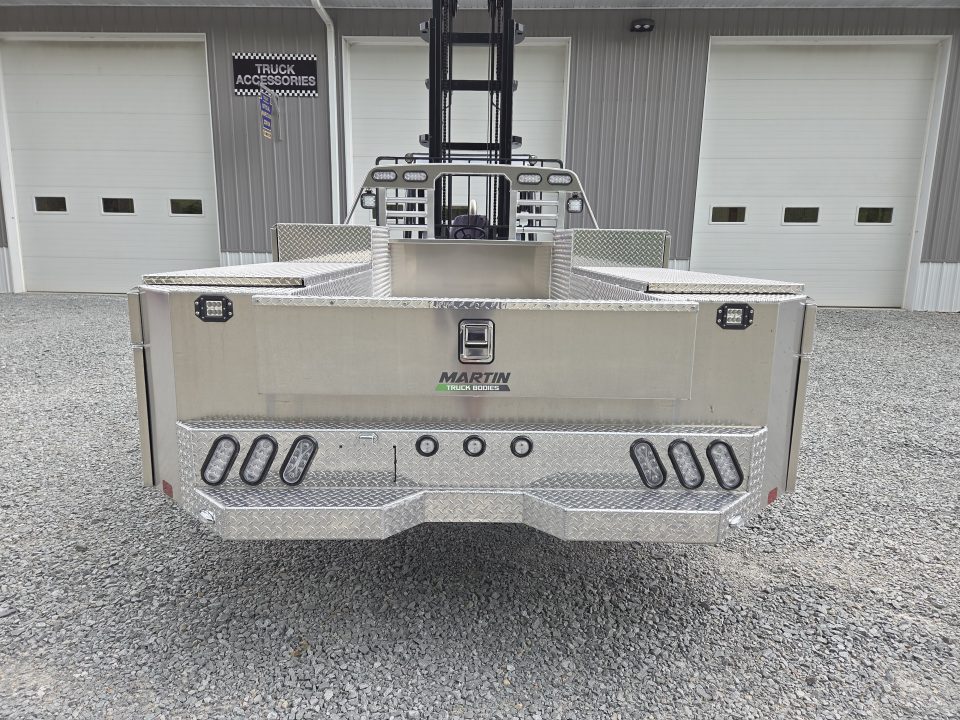 New Martin Truck Bodies Aluminum Gooseneck Service Body DRW 60" CA Cab and Chassis Diamond Tread w/Tool Drawer