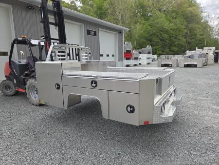 New Martin Truck Bodies Aluminum Gooseneck Service Body DRW 60" CA Cab and Chassis Diamond Tread w/Tool Drawer