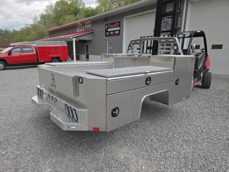 New Martin Truck Bodies Aluminum Gooseneck Service Body DRW 60" CA Cab and Chassis Diamond Tread w/Tool Drawer