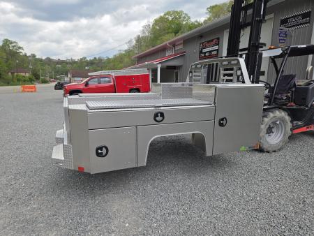 New Martin Truck Bodies Aluminum Gooseneck Service Body DRW 60" CA Cab and Chassis Diamond Tread w/Tool Drawer