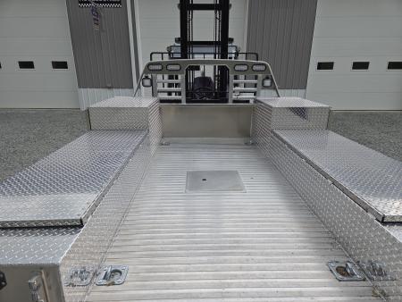 New Martin Truck Bodies Aluminum Gooseneck Service Body DRW 60" CA Cab and Chassis Diamond Tread w/Tool Drawer