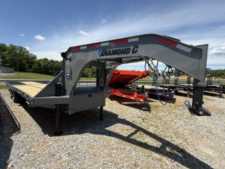 New 2026 Diamond C FMAX 212 30’ Flatbed Trailer, PACESETTER EDITION, HYD DOVETAIL, HYD JACKS, 17.5 ALUMINUM OUTER WHEELS