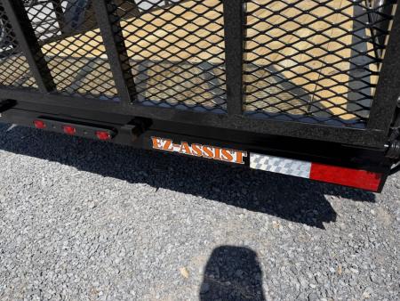New 2026 Down 2 Earth Trailers 76x12 Utility Trailer, Tube Top Rail, Spring Assist Gate