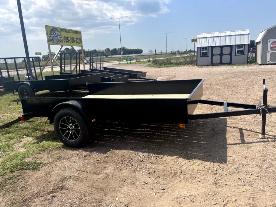 New NEW 80"x10 Teske Manufacturing Utility Trailer w/ Aluminum Wheels