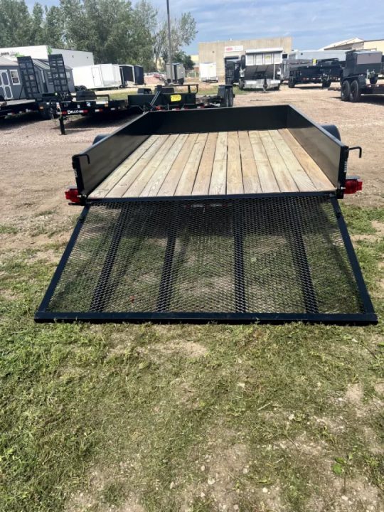 New NEW 80"x10 Teske Manufacturing Utility Trailer w/ Aluminum Wheels