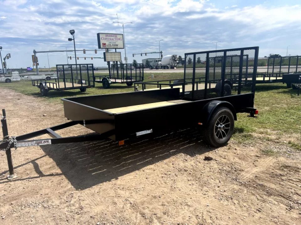 New NEW 80"x10 Teske Manufacturing Utility Trailer w/ Aluminum Wheels