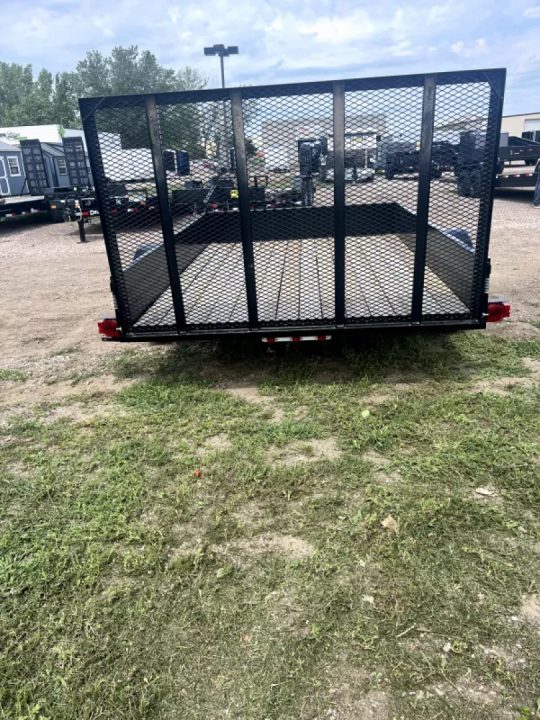 New NEW 80"x10 Teske Manufacturing Utility Trailer w/ Aluminum Wheels