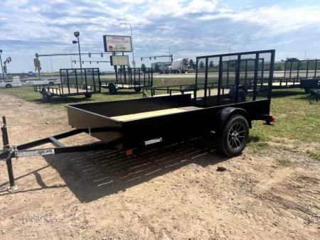 New NEW 80"x10 Teske Manufacturing Utility Trailer w/ Aluminum Wheels