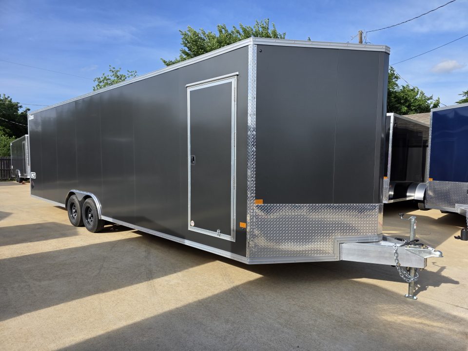 New 2026 Alcom Xpress 8.5x28 TA3 Aluminum Screwless Enclosed Car Hauler | 10K | 7' Interior | 4 Year Nationwide Warranty | Dexter Axles | 1093
