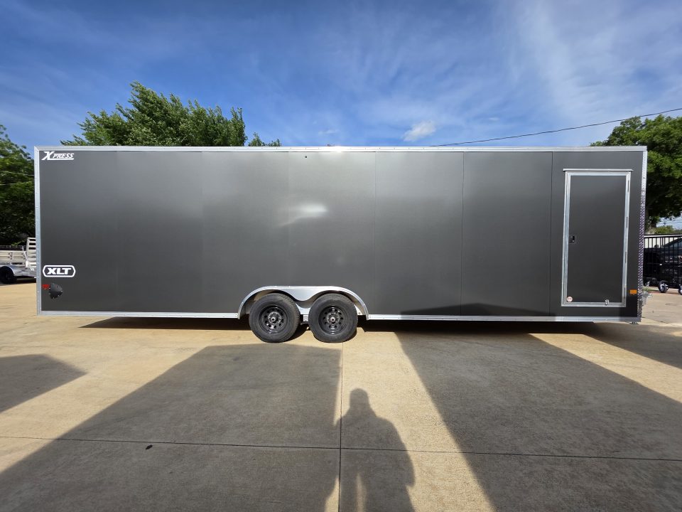 New 2026 Alcom Xpress 8.5x28 TA3 Aluminum Screwless Enclosed Car Hauler | 10K | 7' Interior | 4 Year Nationwide Warranty | Dexter Axles | 1093