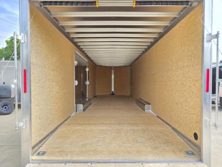 New 2026 Alcom Xpress 8.5x28 TA3 Aluminum Screwless Enclosed Car Hauler | 10K | 7' Interior | 4 Year Nationwide Warranty | Dexter Axles | 1093