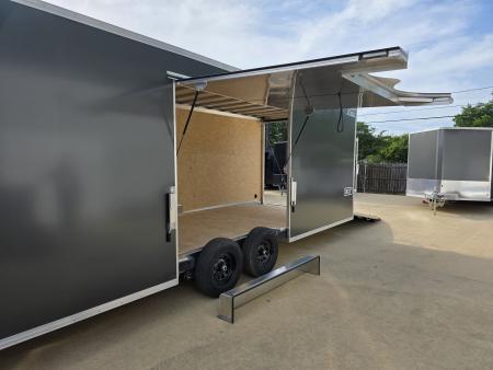 New 2026 Alcom Xpress 8.5x28 TA3 Aluminum Screwless Enclosed Car Hauler | 10K | 7' Interior | 4 Year Nationwide Warranty | Dexter Axles | 1093